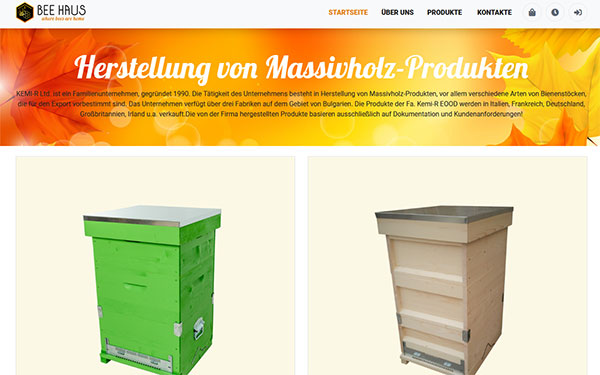 Изработка на онлайн магазин за пчелни кошери