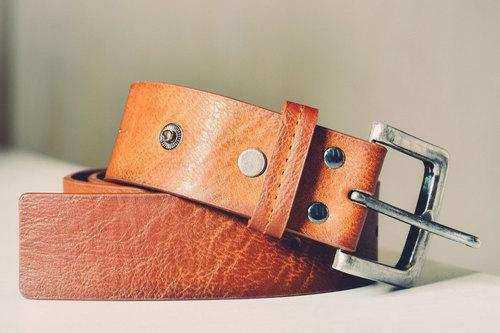 Leather belt